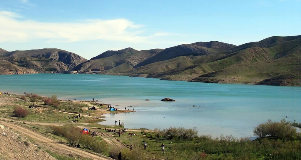 عکس سد کارده مشهد از نمای دور