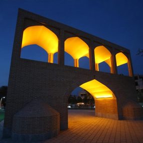 عکس باغ راه ایرانی کیش